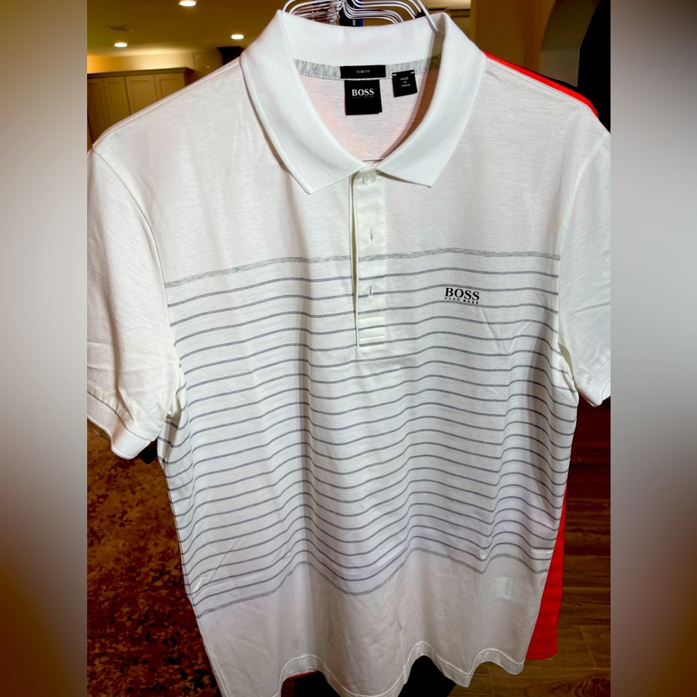 Boss polos size L. In great condition barely worn.